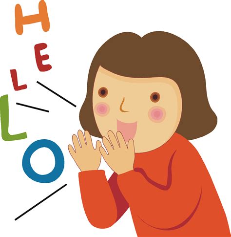 Saying Clipart Student Say Hello Clipart Png Download Full Size