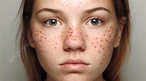 An Image Of A Girl With Spots On Her Face Background Pictures Of