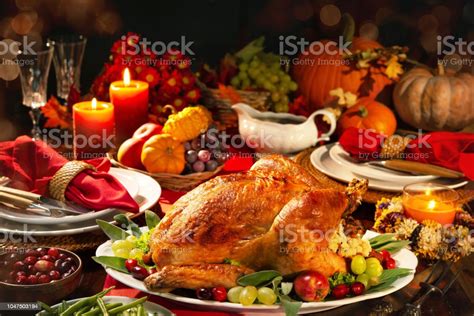 Thanksgiving Turkey Dinner Stock Photo Download Image Now