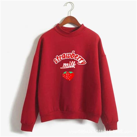 Kawaii Cute Strawberry Sweatshirt Cosmique Studio