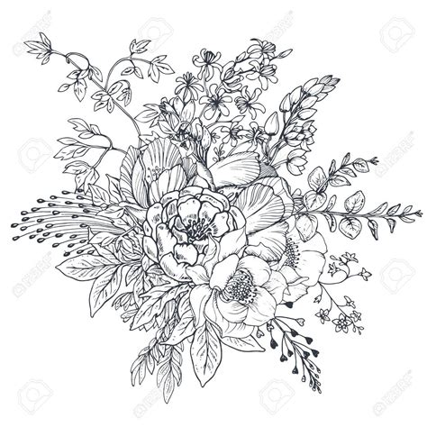 Flowers Bouquet Drawing At Getdrawings Free Download