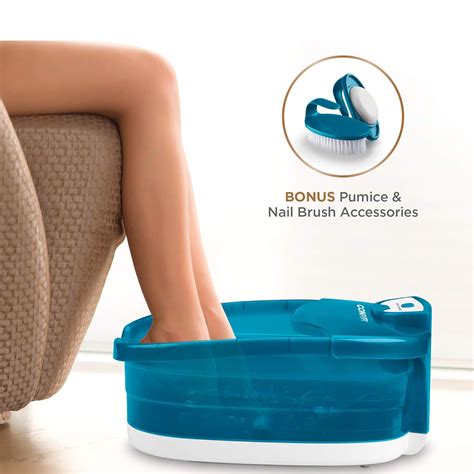 buy conair heat sense pedicure foot spa bath with massaging foot rollers soothing bubbles