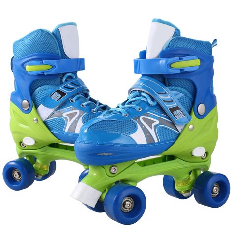 Ancheer Kid Fashion Quad Skates Adjustable Sizes Roller Skates Pvc