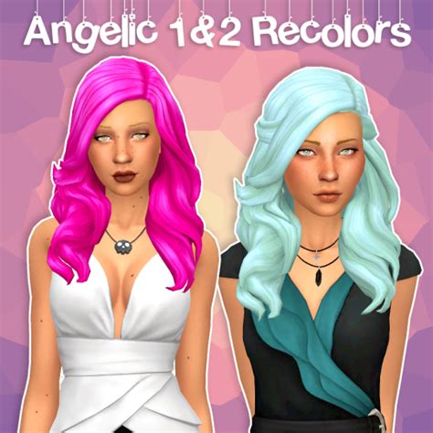 My Sims 4 Blog Angelic Hair Recolors By Blindingechoes