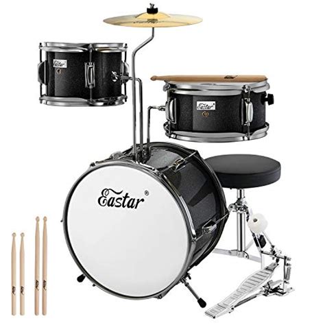 Eastar Drum Set For Kids Age 5 7，3 Piece Junior Drum Set With B