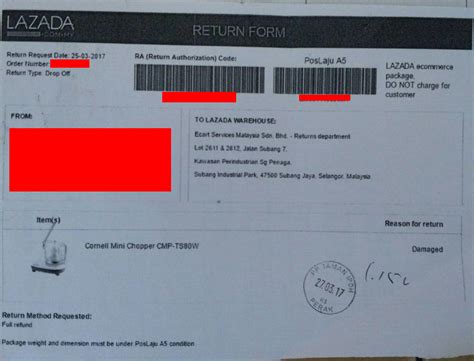 (3) direct returns to merchant (drtm). hikayatmora: Proses pulang dan refund barang Lazada