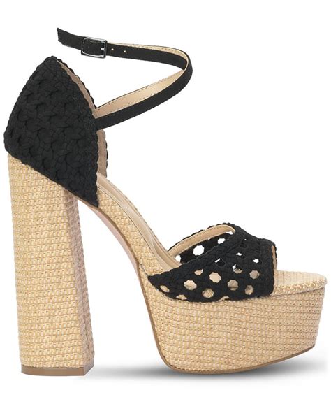 Jessica Simpson Womens Aditi Peep Toe Platform Sandals Macys