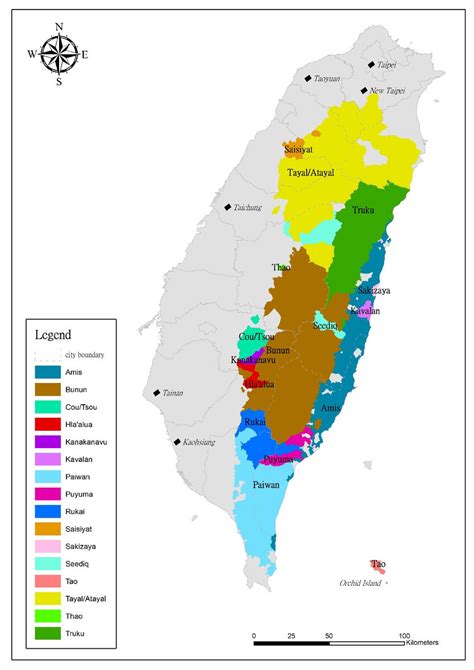 Map Of Indigenous Territories In Taiwan Prepared By Hsu Y Y And Download Scientific Diagram