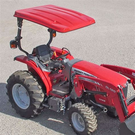Kit Red 52 W X 66 L Fiberglass Tractor Canopy 3 X 2 Forward Lean