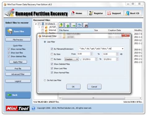 This is a piece of software designed to help users easily recover any lost this data recovery module focuses on recovering data from damaged or formatted partitions. MiniTool Power Data Recovery Free Download for Windows 10 ...