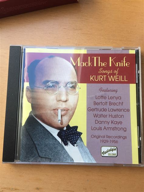Mack The Knifve Songs Of Kurt Weil 402526798 ᐈ Köp På Tradera