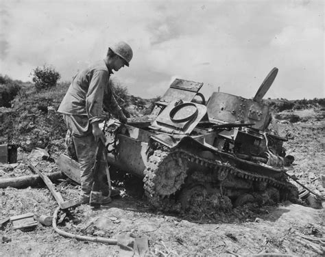 Japanese Type 97 Te Ke Tankette Destroyed By 96th Infantry Division