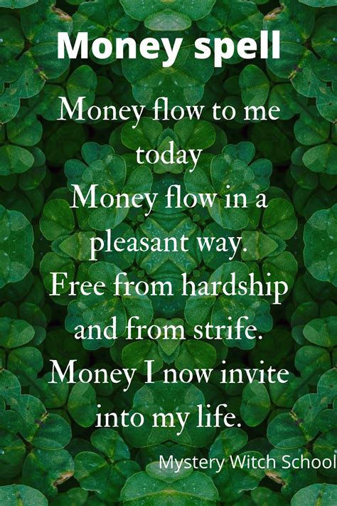Money Spell Chant In 2021 Money Spells Wiccan Spell Book Witchcraft