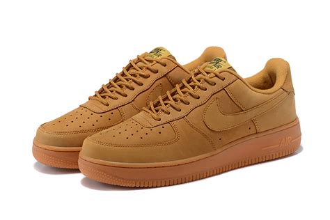 Nike Air Force 1 AF1 Low Men Lifestyle Shoes Wheat Brown - Sepsale