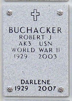 Robert James Buchacker 1929 2003 Memorial Find A Grave