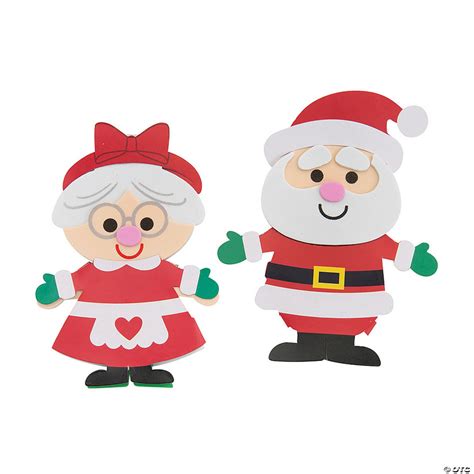 Mr And Mrs Claus Dress Up Doll Craft Kit Makes 12 Oriental Trading