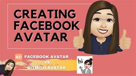 How To Create Facebook Avatar Tutorial Facebook Avatar Vs Bitmoji