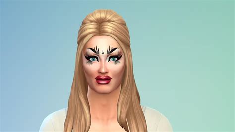 Some Drag Makeup Cc I Made So I Could Play With A Drag Queen Rthesims