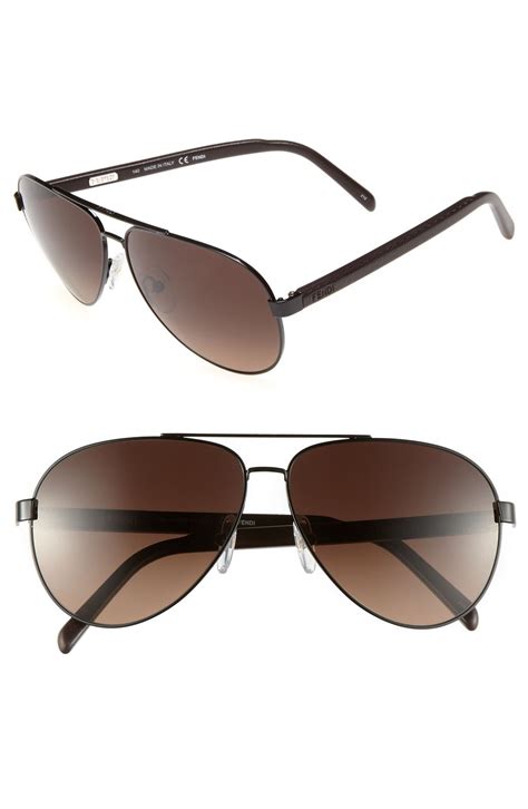 Fendi Metal Aviator Sunglasses Nordstrom