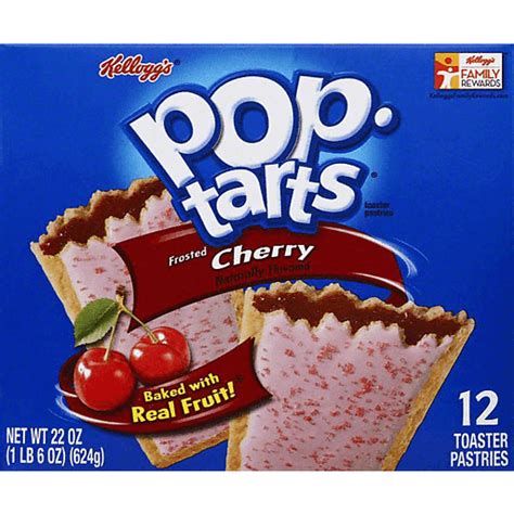 Kelloggs Pop Tarts Frosted Cherry 22oz Pasteles Tostados Y Barras De Desayuno Selectos