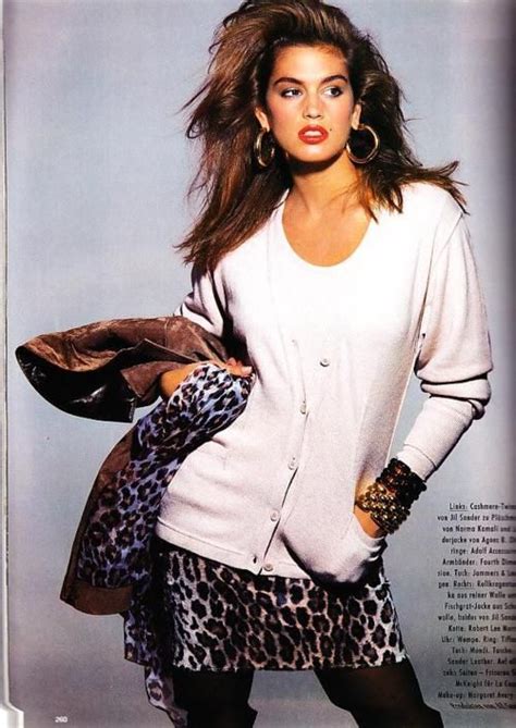 Cindy Crawford 1987 Fashion 1980s Fashion Young Cindy Crawford