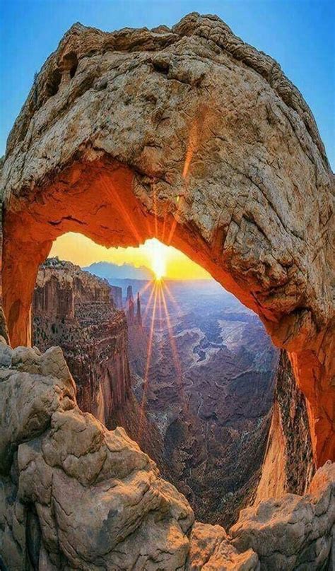 Mesa Arch In Canyonlands National Park Near Moab Utah Road Trip Usa