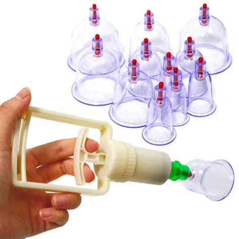 New Chinese Medical 12 Cups Vacuum Body Cupping Set Portable Massage Therapy Kit Body Relaxation