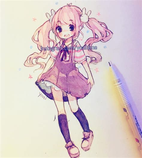 Anime Cute Girl Drawing At Getdrawings Free Download
