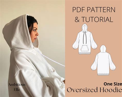 24 designs oversized hoodie pattern keirondakota