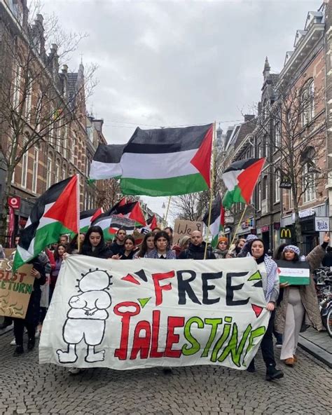 Pro Palestine Protests And Peace Marches Sweep Through The Netherlands