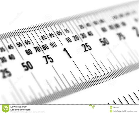 Decimal Ruler In Inches Stock Image Image Of Graphic