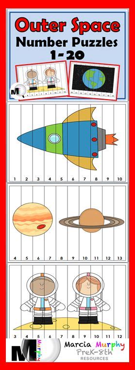 Number Puzzles Outer Space Theme Space Theme Classroom Space Theme