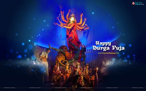 Happy Durga Puja Hd Wallpaper For Desktop Download