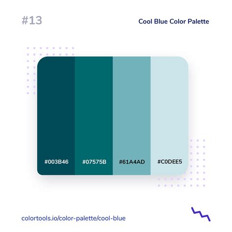 Cool Blue Color Palette | Blue colour palette, Monochromatic color scheme, Website color palette
