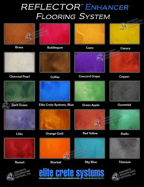 Epoxy Floor Color Chart