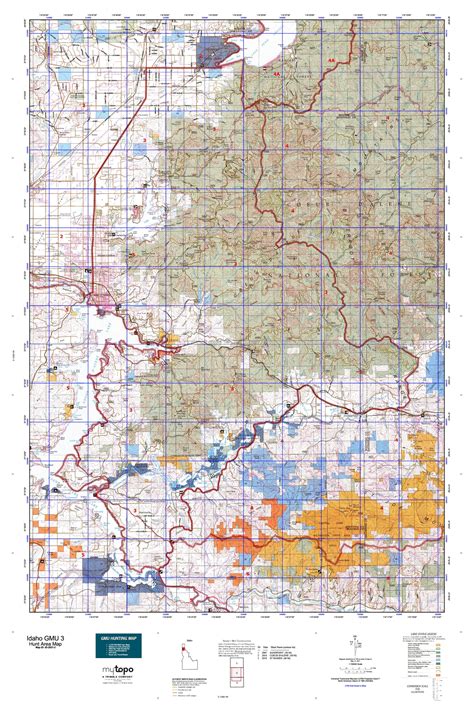 Idaho Gmu 3 Map Mytopo