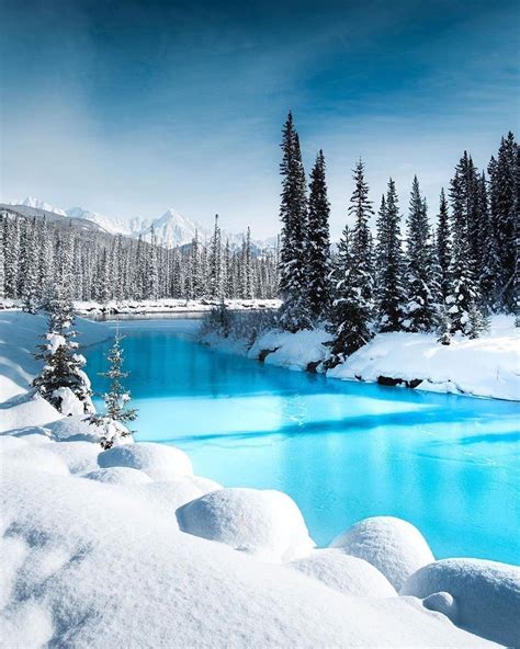 Pics Banff Alberta Canada Winter Scenery Winter Landscape Winter