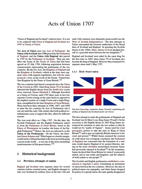 Acts Of Union 1707 Scotland Government Of The United Kingdom