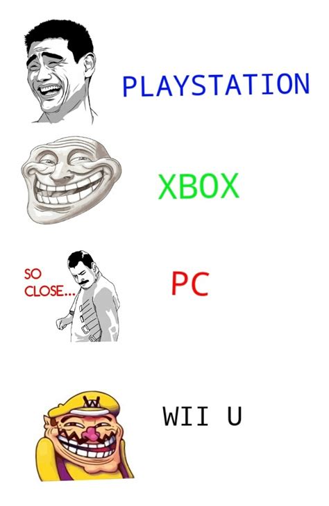Playstation Vs Xbox Vs Pc Vs Wiiu Ii Meme Subido Por Miguel 145