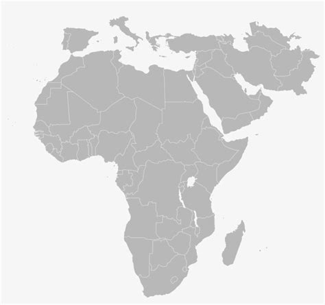 A Blank Map Of Africa Map