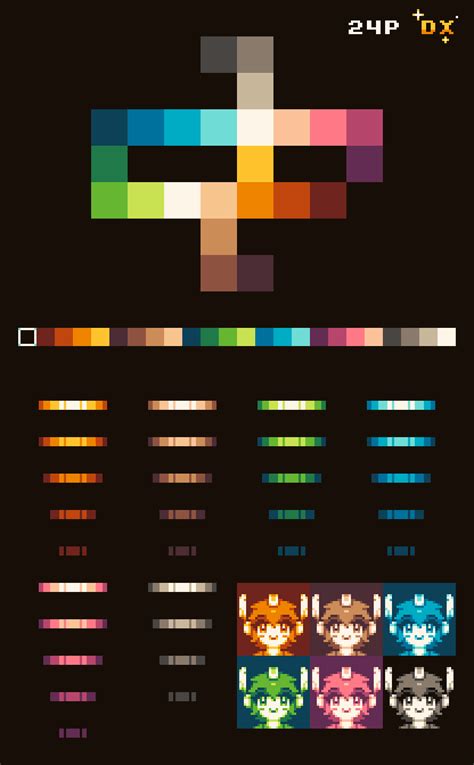 Цветовые палитры для пиксель арта фото и картинки abrakadabra fun