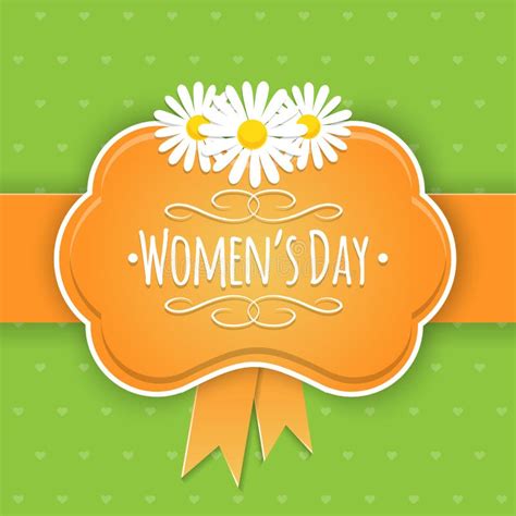 Eight 8 Of March Women S Day Background Stock Vector Illustration Of