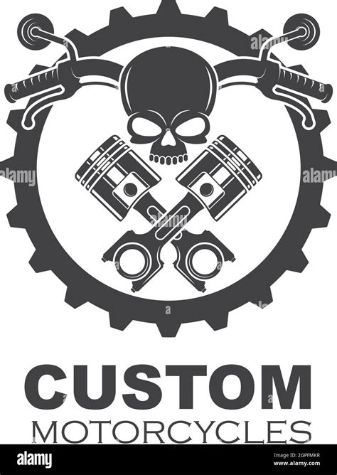 Custom Motorcycle Vector Illustration Design Stock Vector Image And Art