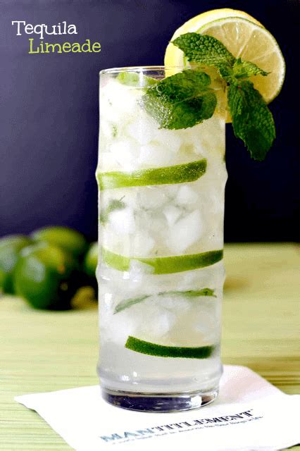 Tequila Limeade A Refreshing Tequila Lime And Seltzer Drink