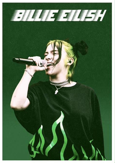 Billie Eilish Poster Billie Eilish Poster Room Grunge Posters