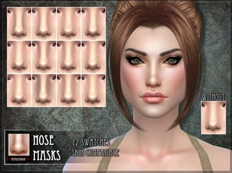 The Sims Resource Nose Masks By Remussirion • Sims 4 Downloads