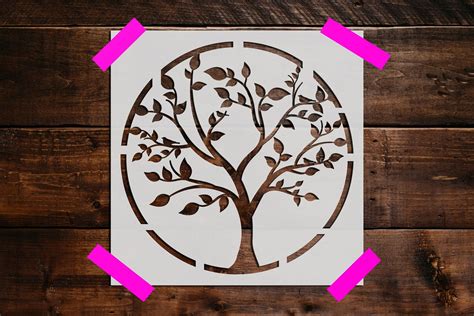 Tree Of Life Stencil We Use 10 Mil Mylar Which Is High Quality
