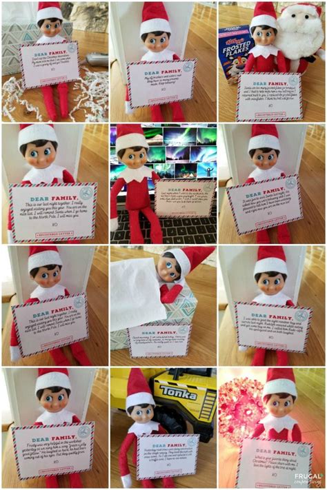12 Miniature Elf On The Shelf Letters Printable Lazy Mom Solution