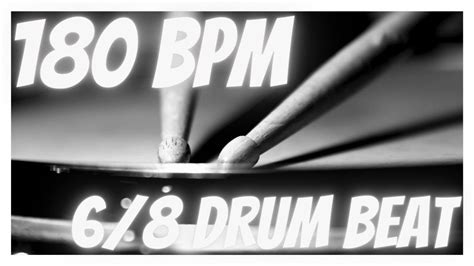 68 Drum Beat 180 Bpm Rock 1 Youtube