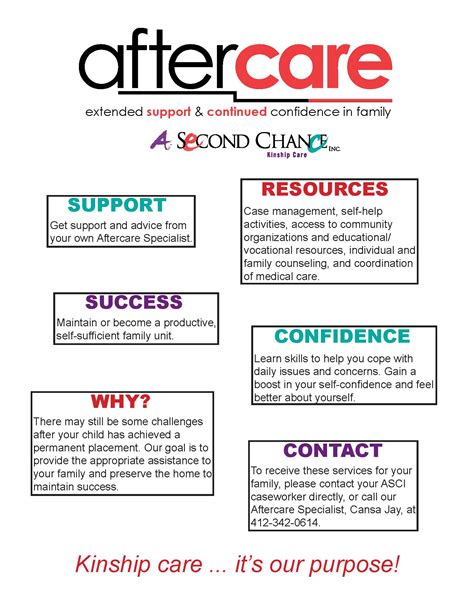 Aftercare A Second Chance Inc